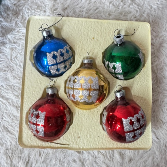 Christmas by Krebs Other - Christmas By Krebs Hand Blown Glass Christmas Ornaments‎ Set 5 New Mexico